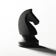 A high-resolution close-up of a classic knight chess piece, showcasing intricate details and textures, set against a soft, neutral background