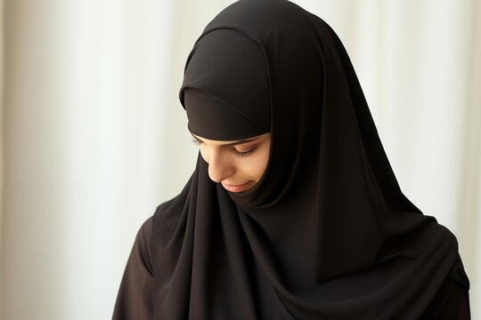 A woman wearing a hijab