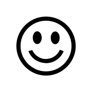 Smile Logo Monochrome Design Style