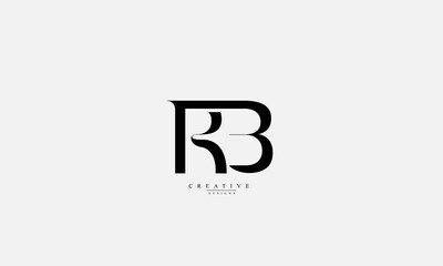 Alphabet letters Initials Monogram logo RB BR R B © ab