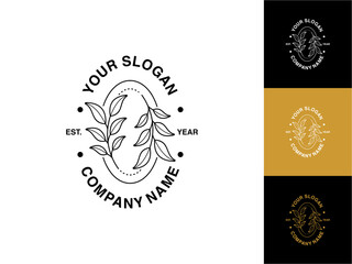 Hand Drawn Garden Logo Design