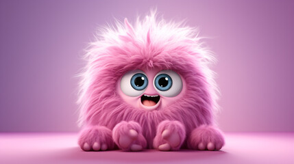 cute pink monster