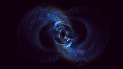 3D manual rendering abstract colorful fractal light background