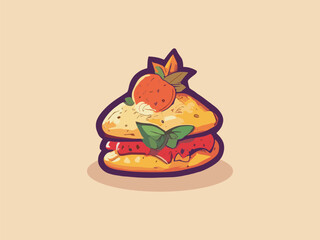 3d cute health restaurant fast food illustration