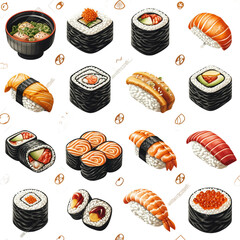 Japanese food design illustration 3