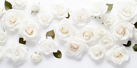 Obraz na płótnie Canvas A beautiful arrangement of white flowers