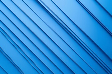 Obraz premium Matte azure background with a subtle gradient, interrupted by sharp, angular silver lines