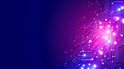 High-Tech Circuit Board Design with Digital Elements, Perfect for Technology and Communication Concepts