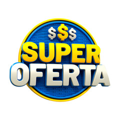 Special offers for Brazilian campaign 3d rendering super ofertas 