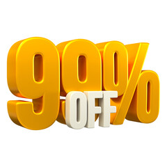 Special offer sale 99% discount sale tags 3d number concept discount promotion sale offer price sign