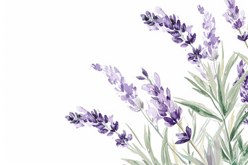 Obraz premium Elegant purple floral watercolour background