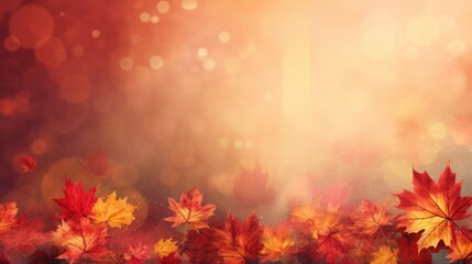 Obraz na płótnie Canvas Autumn background with copyspace.