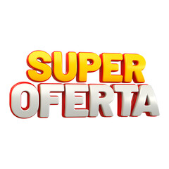 Special offers for Brazilian campaign 3d rendering super ofertas 