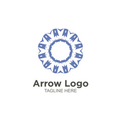 Business arrow logo element design