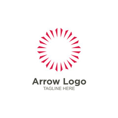 Business arrow logo element design