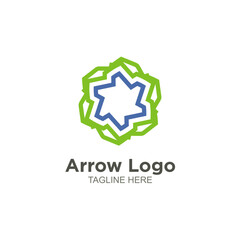 Business arrow logo element design