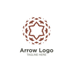 Business arrow logo element design