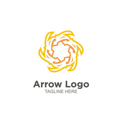 Business arrow logo element design