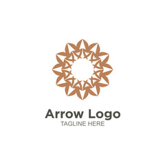 Modern arrow logo vector design