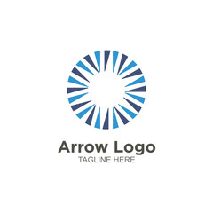 Modern arrow logo vector design
