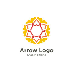 Modern arrow logo vector design