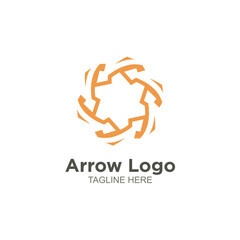 Modern arrow logo vector design