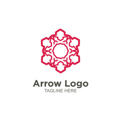 Modern arrow logo vector design