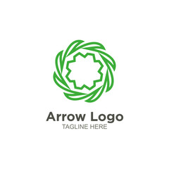 Modern arrow logo vector design