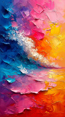 Abstract art background. Colorful painting oil color background.