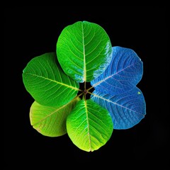 Fractal of Colorful Leaves