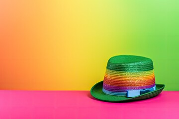 Colorful Rainbow Striped Hat