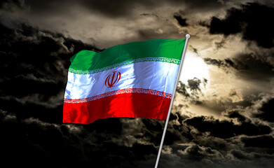 The national flag of the Islamic Republic of Iran. country in West Asia.