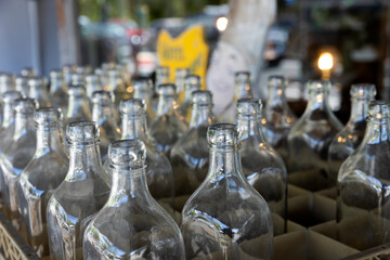 Vintage bottles. Antique shop Ponsonby Road Auckland New Zealand