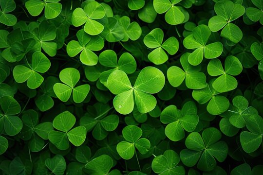 A lush field of Irish luck:clover