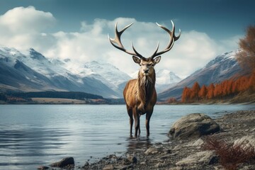 Captivating Images of Wildlife Amidst Stunning Natural Backdrops - Ideal for Tourism Promotions