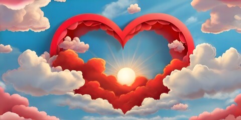 heart shaped clouds Colorful heart shape cloud in the sky on background Colorful heart shape cloud in the sky on background

 