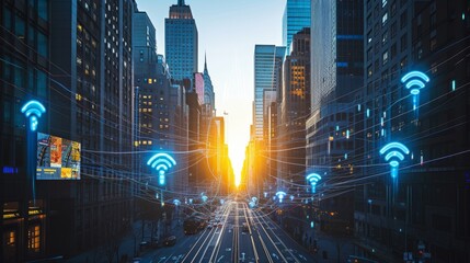 Digital Skylines: Wireless Networks Amid Skyscrapers