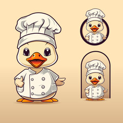 The chef duck mascot