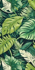 leaves background, Generative AI