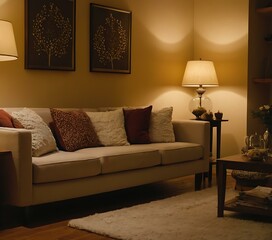 A cozy, homely setting with a comfortable