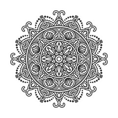 Circular pattern mandala art decoration elements