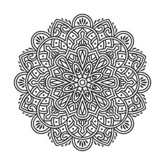 Circular pattern mandala art decoration elements