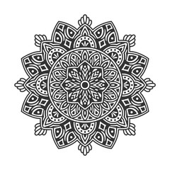 Circular pattern mandala art decoration elements