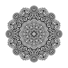 Circular pattern mandala art decoration elements