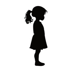 silhouette of a girl