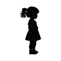 silhouette of a girl