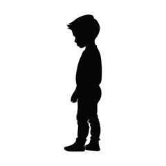 silhouette of a child