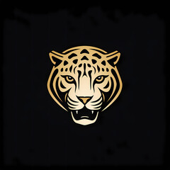 Jaguar Minimal Line Art Logo on a Black Background
