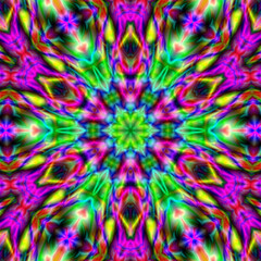 Fototapeta na wymiar Kaleidoscope Mandala Art Design. Abstract Kaleidoscope Pattern with Symmetry. psychedelic background, abstract background for various projects.