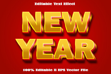 New Year Editable Text Effect